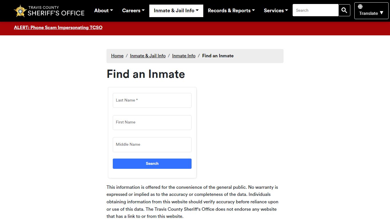 Find an Inmate